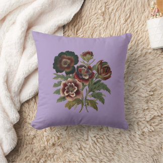 Elegant Vintage Floral Throw Pillow for Her Home D Kissen