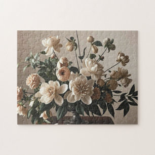 Elegant vintage-inspirierte florale weiche zarte puzzle