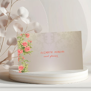 Elegant Vintage ,Spitze,Rosen Visitenkarte