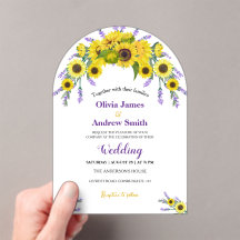 Elegant Vintage Sunflower & Lavender Wedding Party