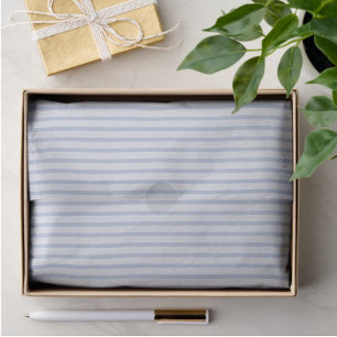Elegant vintage verblasster blauer Streifen für je Seidenpapier