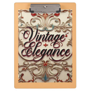 "Elegant Vintage Verfeinert" " Klemmbrett