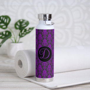 Elegant, Vintage, viktorianischer Damast personali Trinkflasche