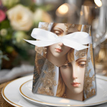 Elegant Virgin Mary Favor Box Rosary or Sweets