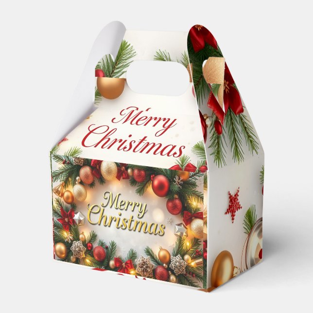 Elegant von Weihnachten: Eine Feier zum Feiern Geschenkschachtel (Vorderseite)