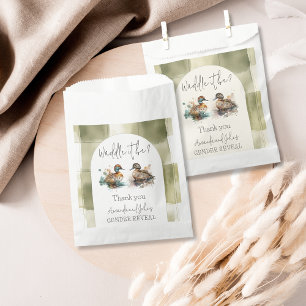 Elegant Waddle es sei Mallard Enck Gender Reveal Geschenktütchen