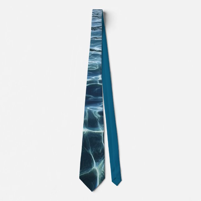 Elegant Water-Effect Necktie / Krawatte (Vorderseite)