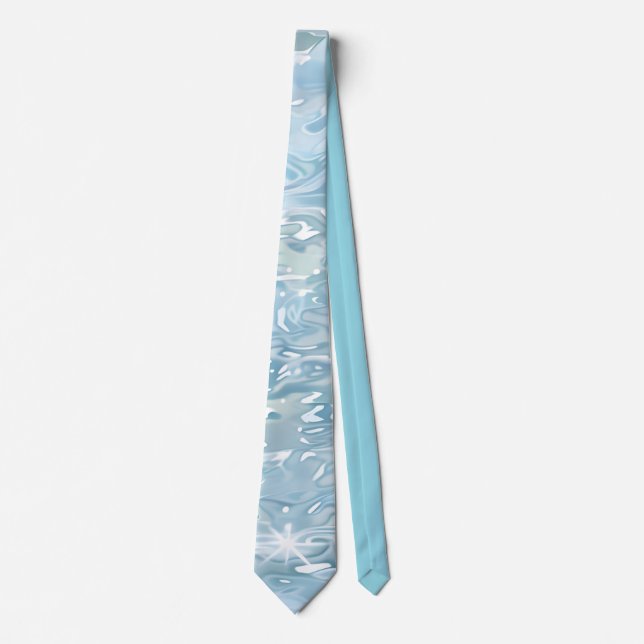 Elegant Water-Effect Necktie / Krawatte (Vorderseite)