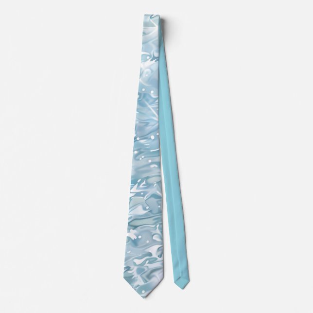 Elegant Water-Effect Necktie / Krawatte (Vorderseite)