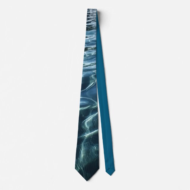 Elegant Water-Effect Necktie / Krawatte (Vorderseite)