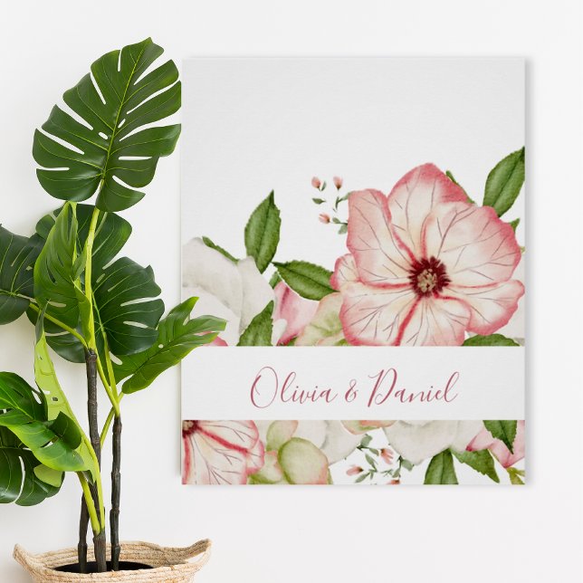 Elegant Watercolor Botanical Names Poster (Von Creator hochgeladen)