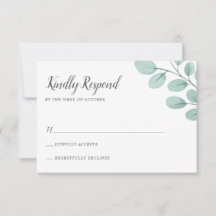 Elegant Watercolor Eucalyptus Wedding