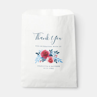 Elegant Watercolor Floral Vielen Dank für Ihre Hoc Geschenktütchen