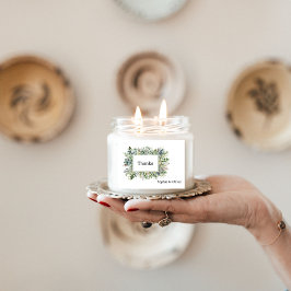 Elegant Watercolor Greenerity Wreath Wedding Stick Rechteckiger Aufkleber