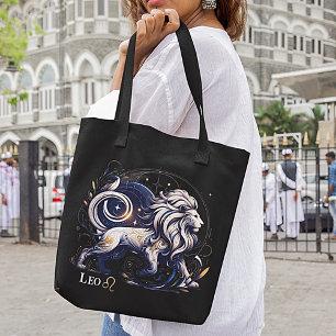 Elegant Watercolor Leo Zodiac Black