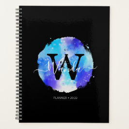 Elegant Watercolor Monogram 2022 Planer