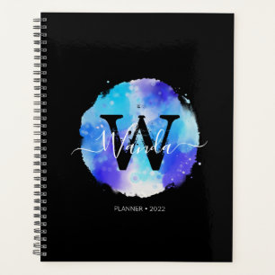 Elegant Watercolor Monogram 2022 Planer