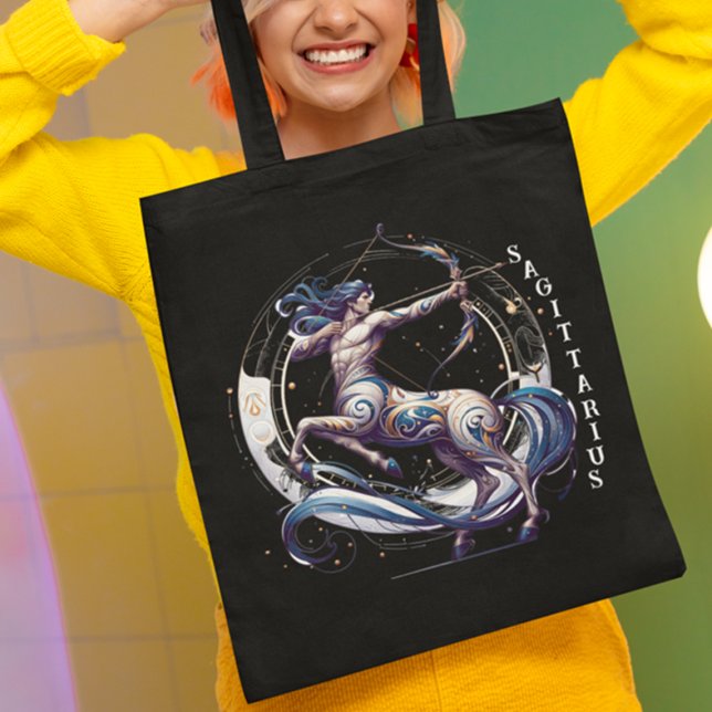 Elegant Watercolor Sagittarius Zodiac Black (Von Creator hochgeladen)