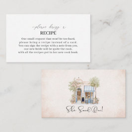 Elegant Watercolor sagte sie oui BridEnclosure Car Begleitkarte