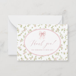 Elegant Watercolor spring wildflowerFlat Note Card Mitteilungskarte