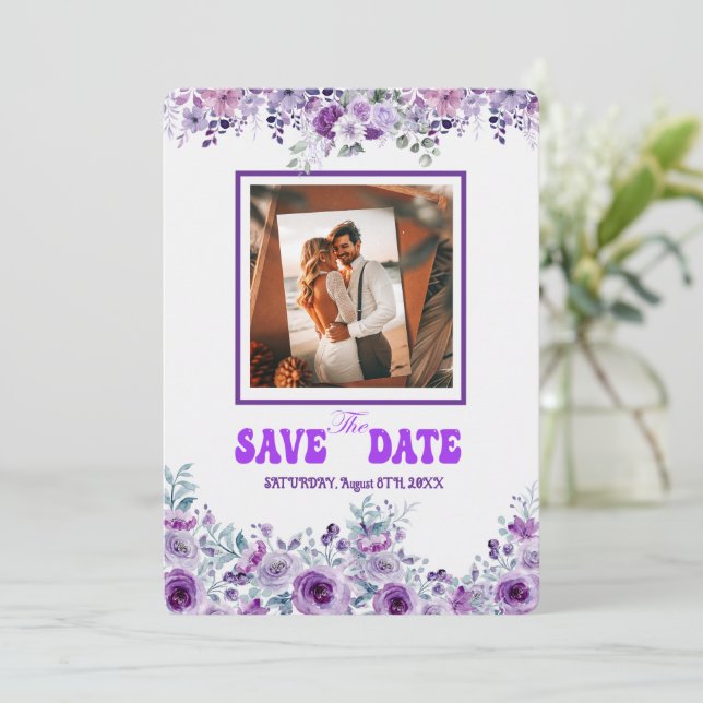 Elegant Wedding 007 von Nasrin Save the Date (Stehend Vorderseite)