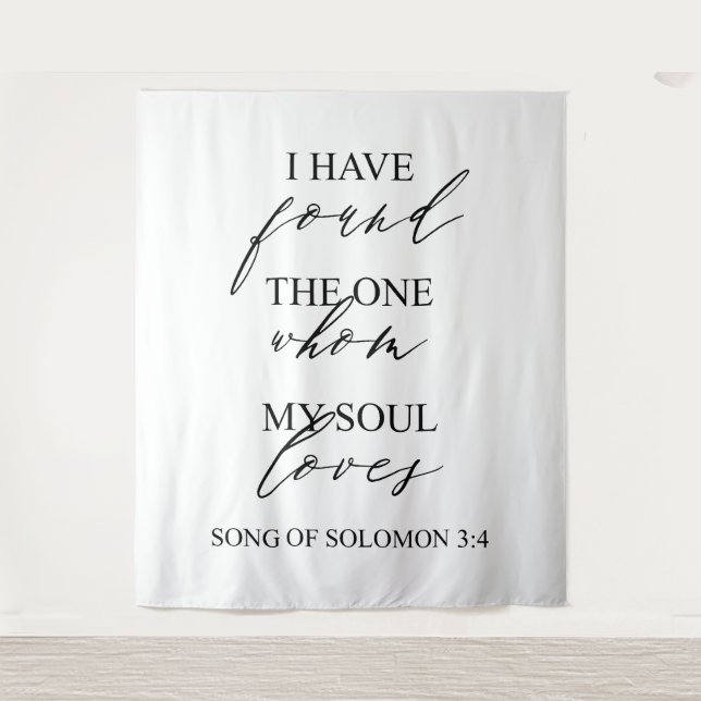 Elegant Wedding Backdrop Tapestry Wandteppich (Vorderseite)