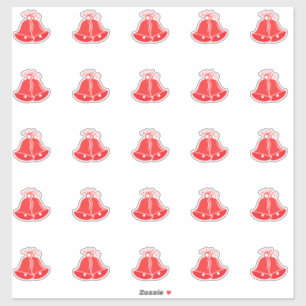 Elegant Wedding Bells Kiss-Cut Sticker
