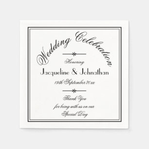 Elegant Wedding Custom Vielen Dank Ihr Hochzeitspa Serviette
