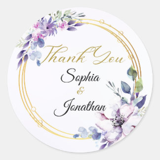 Elegant Wedding Dankeschön Sticker