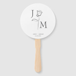 Elegant Wedding Fans | Personalisierte Gastgeschen Fächer