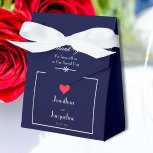 Elegant Wedding Favor Chic Modern Guest Danke Geschenkschachtel