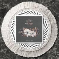 Elegant Wedding Floral Paper Napkin