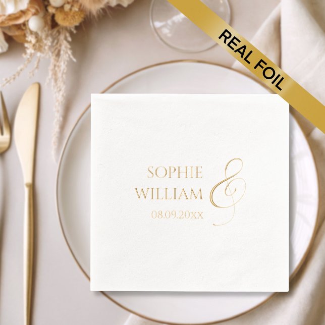 Elegant Wedding Foil Napkins Servietten Mit Folie (Von Creator hochgeladen)