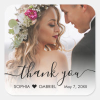 Elegant Wedding Foto Script Herzlichen Dank