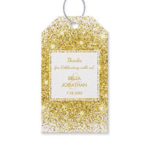 Elegant Wedding Gold Confetti Vielen Dank