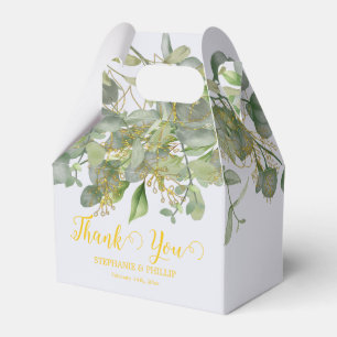 Elegant Wedding Green Eucalyptus Foliage Wedding Geschenkschachtel