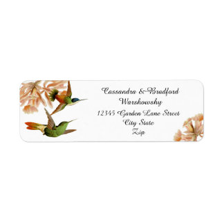 Elegant Wedding Green Hummingbird Blush Pink