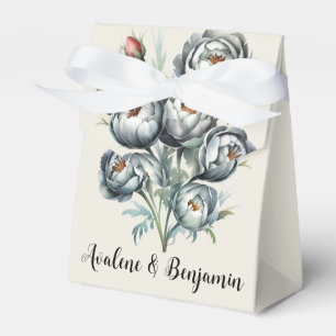 Elegant Wedding Green und Gray Bouquet Geschenkschachtel