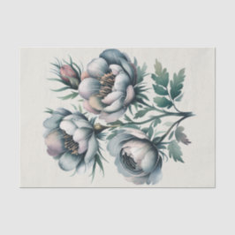 Elegant Wedding Green und Gray Bouquet Seidenpapier