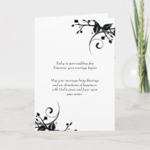 ELEGANT WEDDING GREETING CARD FÜR DIE MR & MRS.