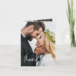 Elegant Wedding Handwriting Danke Foto