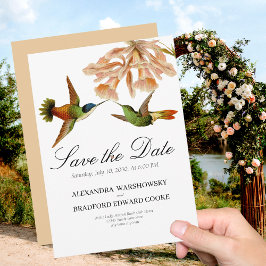 Elegant Wedding Hummingbird Blush Pink Lily