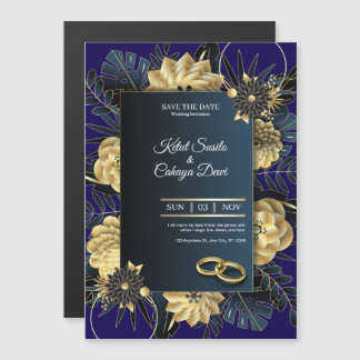 Elegant Wedding Invitation Card Magneteinladung
