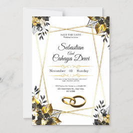 Elegant Wedding Invitation Card Magneteinladung