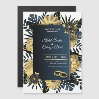 Elegant Wedding Invitation Card Magneteinladung