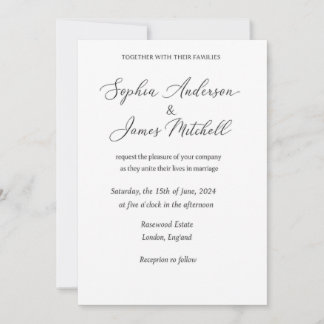 Elegant Wedding Invitation Cover | Romantic Floral Einladung