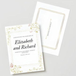 Elegant Wedding Invitation Einladung