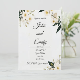 "Elegant Wedding Invitation Suite"