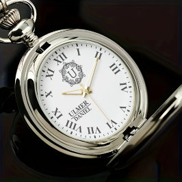 Elegant Wedding Monogram Custom Gift for Couples Armbanduhr