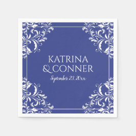 Elegant Wedding Napkins | Nadine (Royal Blue) Serviette